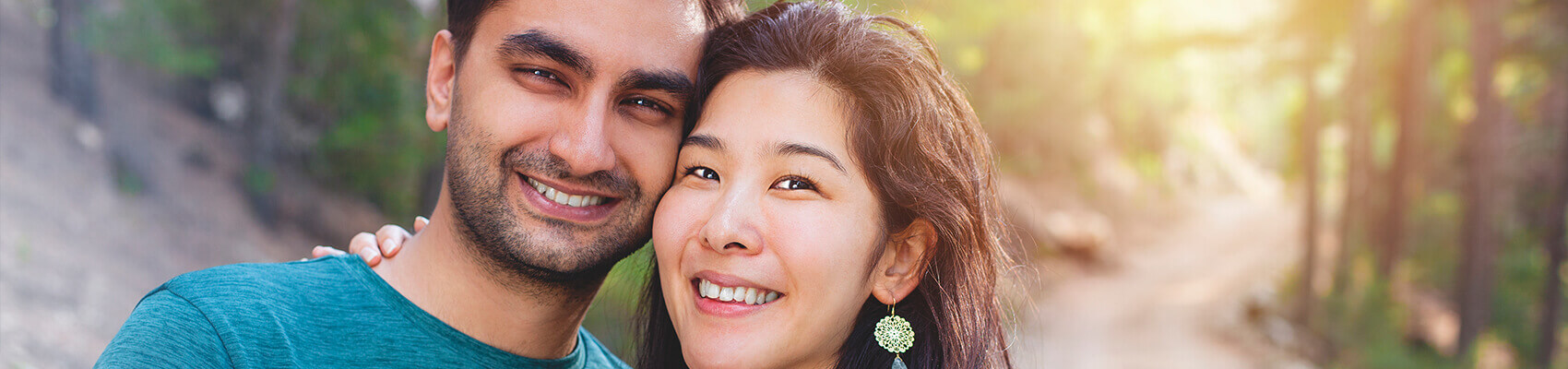 smiling couple