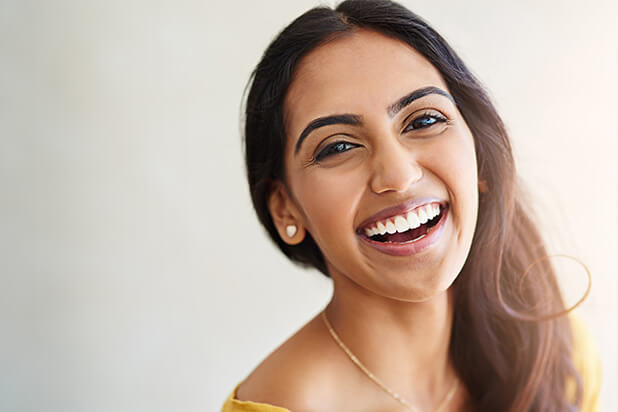 woman with a bright, white smile