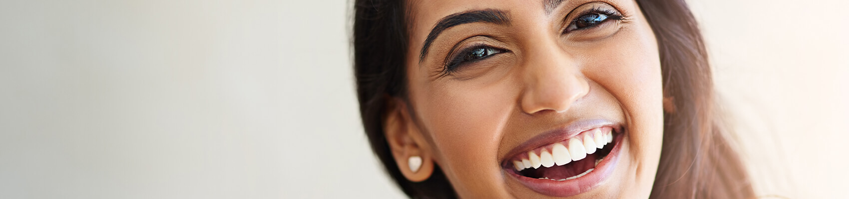 woman with a bright, white smile