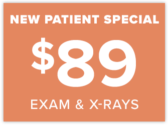 New Patient Special - $89 Exam & X-rays